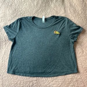 COPY - Barstool Sports one-bite pizza reviews cropped t-shirt